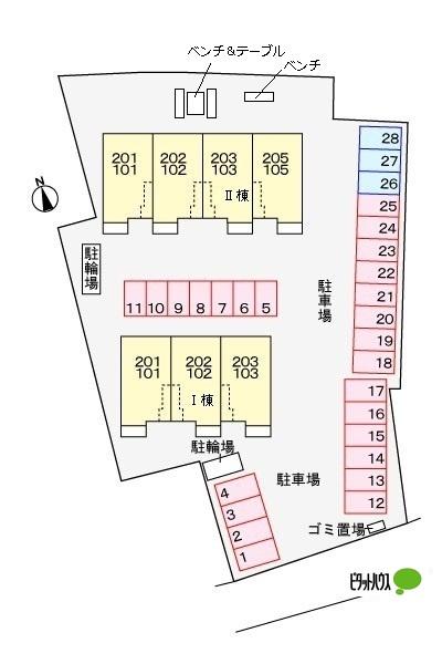 コンフォート　アシロⅡ（103） 駐車場