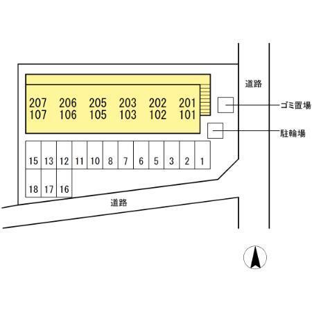 ヴィラセゾンⅢ（105） 駐車場