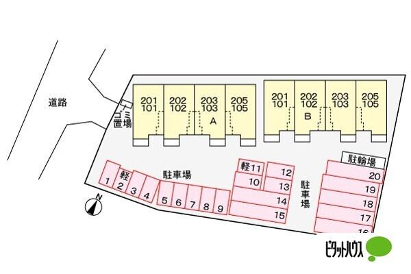 ル・ヴァンＡ（103） 駐車場