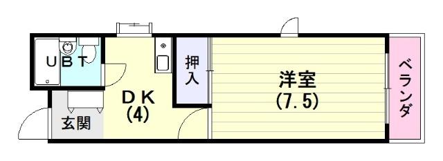 K.Kハイツ（211） 間取り図画像