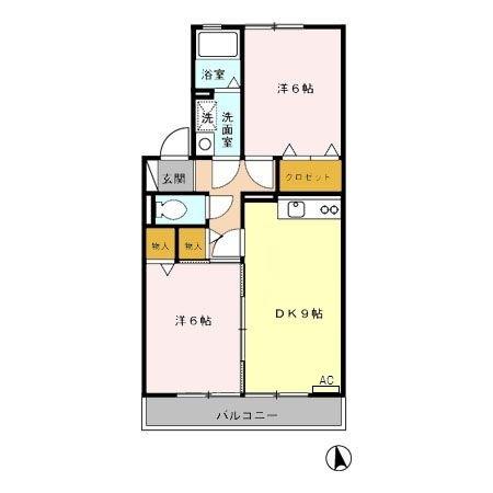 サクセス岩崎台　Ｂ（202） 間取り図画像