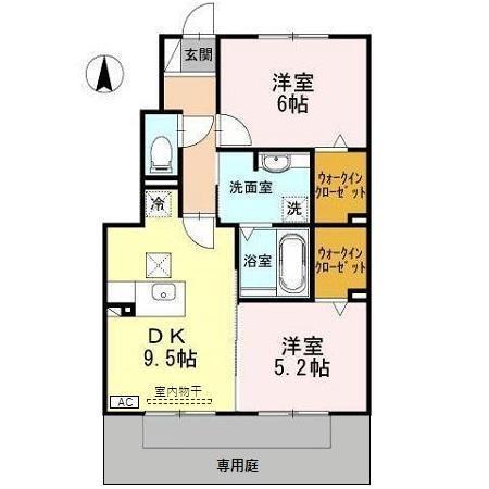 ビオラ（101） 間取り図画像