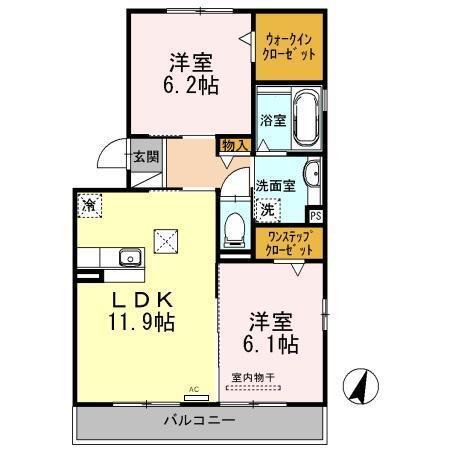 マノワールⅡ（101） 間取り図画像