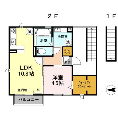ビオス（203） 間取り図画像
