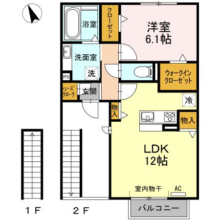 ノートルメゾン　Ⅱ（201） 間取り図画像