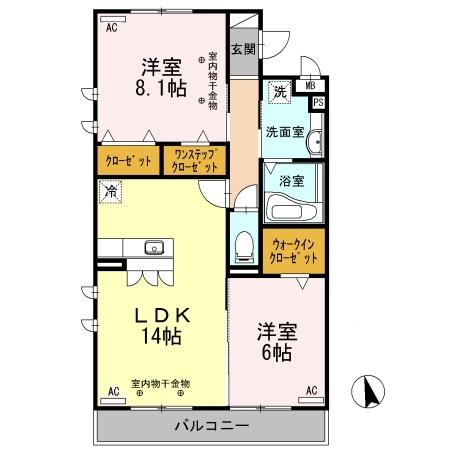 クレールハルト（202） 間取り図画像