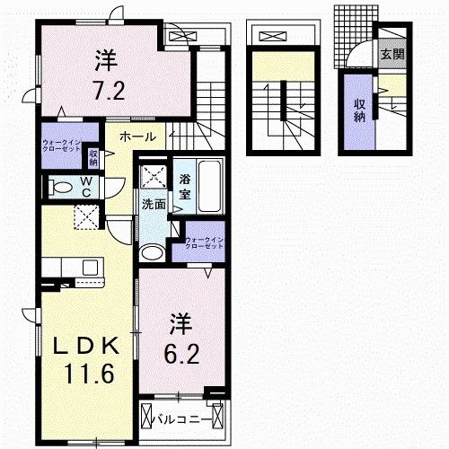クラール　ディ　ヴェルト（304） 間取り図画像
