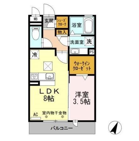 スクエア新富（105） 間取り図画像