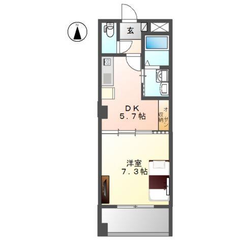 リバパレス鶴舞 間取り図画像
