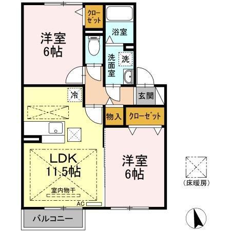 レクスト赤坂（102） 間取り図画像