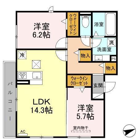 セイムハーツ（101） 間取り図画像