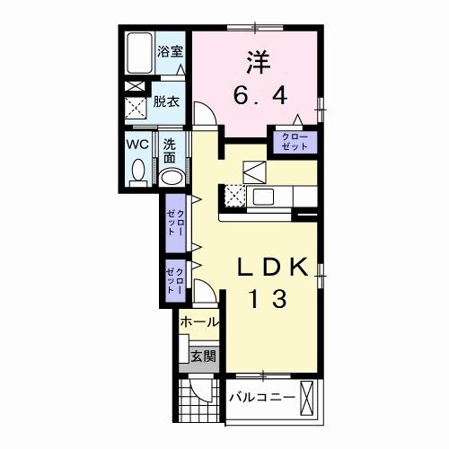 ガーデンセトル　Ｂ（105） 間取り図画像