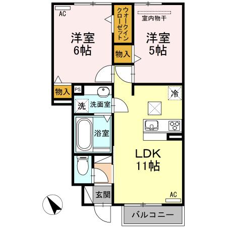 アイリスハイツ（101） 間取り図画像