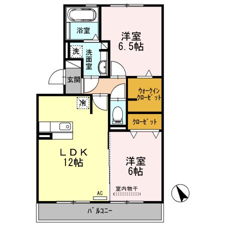 プレザントシティー長久手（201） 間取り図画像