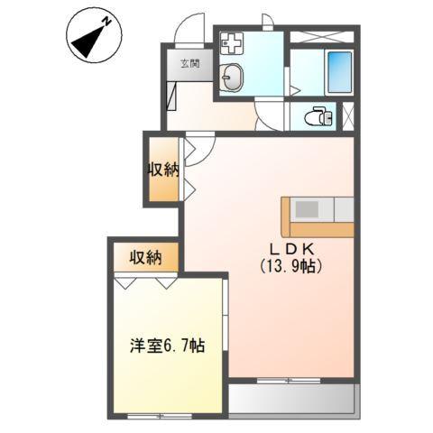フルール 間取り図画像