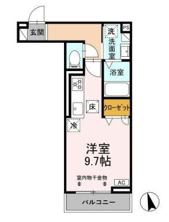 GRAND D-ROOM昭和町（103） 間取り図画像
