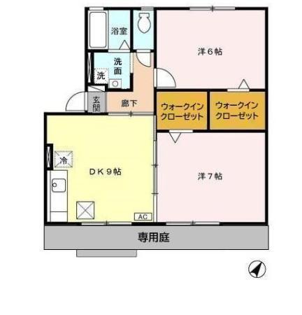 セジュール池鯉鮒　Ａ（102） 間取り図画像