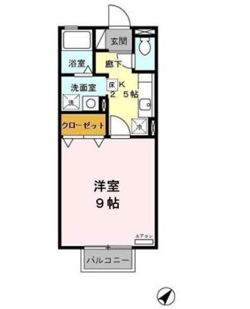 カーサ八橋（106） 間取り図画像