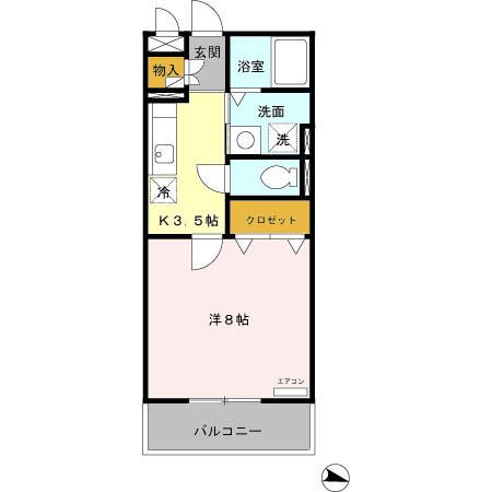 ヴェルデュール（306） 間取り図画像