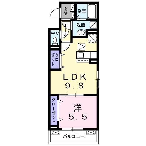 ＧＲＡＮＤＩＯ　春岡（101） 間取り図画像