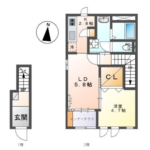 グリーン　シャトー 間取り図画像