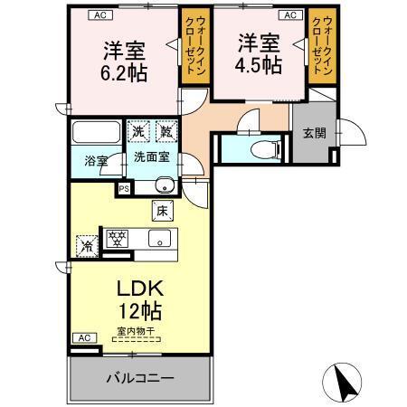 メゾンローズ（101） 間取り図画像