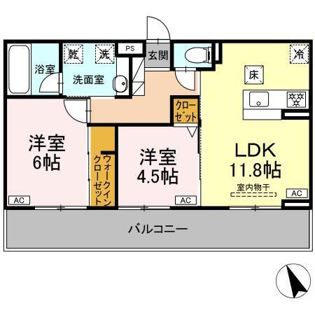 メゾンローズ（102） 間取り図画像
