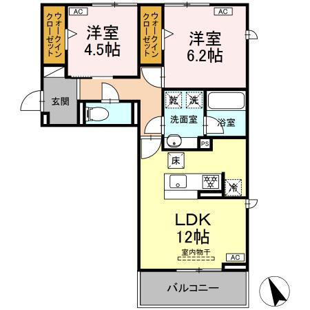 メゾンローズ（103） 間取り図画像