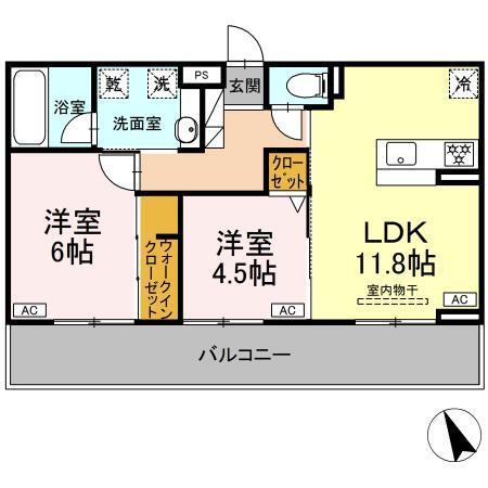メゾンローズ（202） 間取り図画像