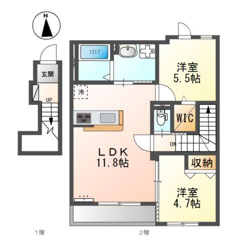 シャンペトル 間取り図画像