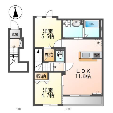 シャンペトル 間取り図画像