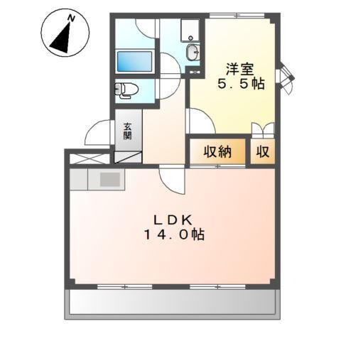 コンフォール久華Ⅱ 間取り図画像