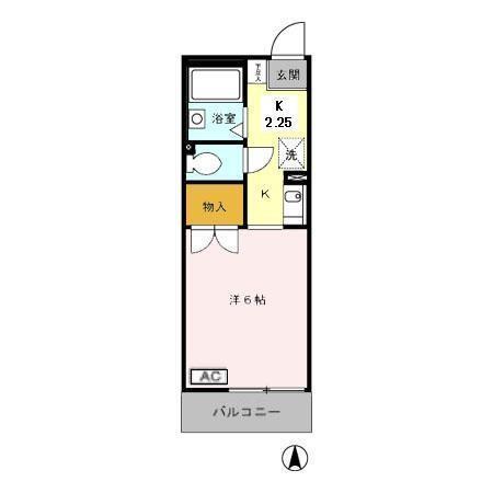 リバティスクエア　Ａ（102） 間取り図画像