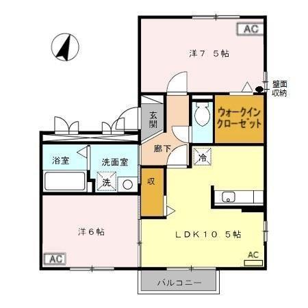 リビングタウン荒池　Ｂ（301） 間取り図画像
