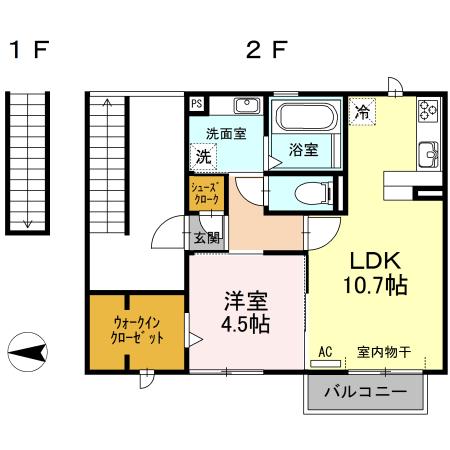 ビオス（202） 間取り図画像