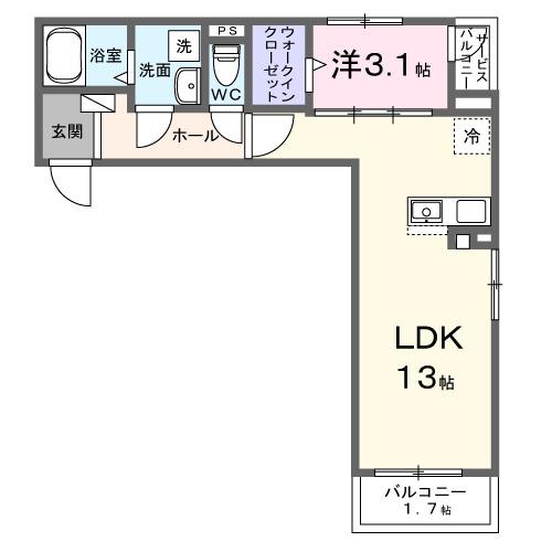 タイヨウ・レジデンス（203） 間取り図画像