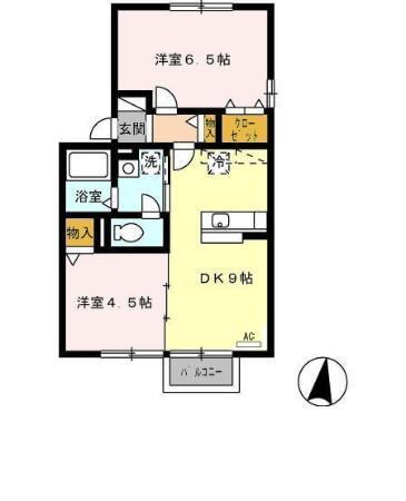 ソレアード三好（201） 間取り図画像