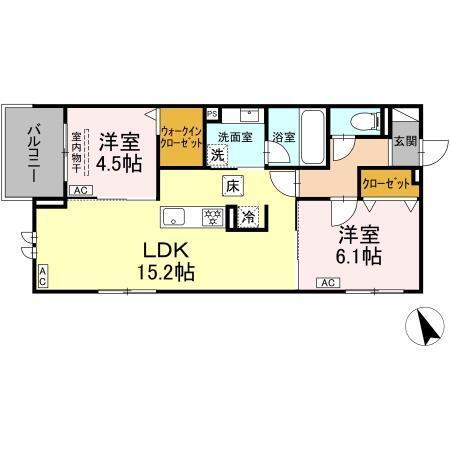GRAND D-ROOM平芝（105） 間取り図画像