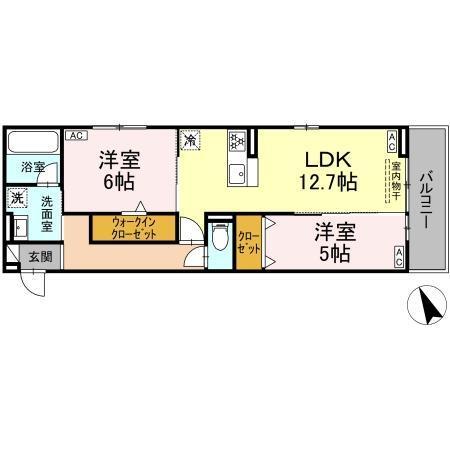 GRAND D-ROOM平芝（202） 間取り図画像