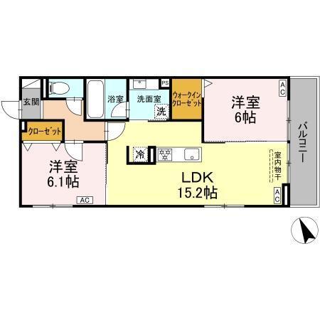 GRAND D-ROOM平芝（301） 間取り図画像