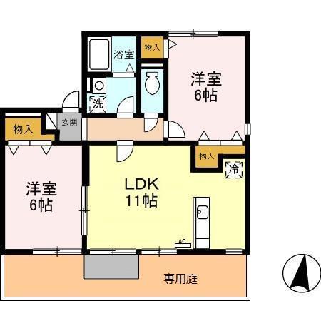 パインヒル（101） 間取り図画像