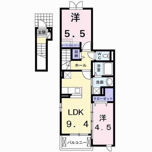 ヒル　クライム（203） 間取り図画像