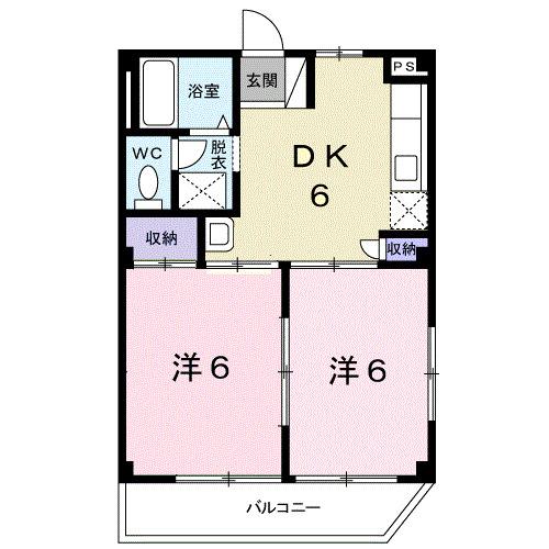 エポックハイツ（201） 間取り図画像