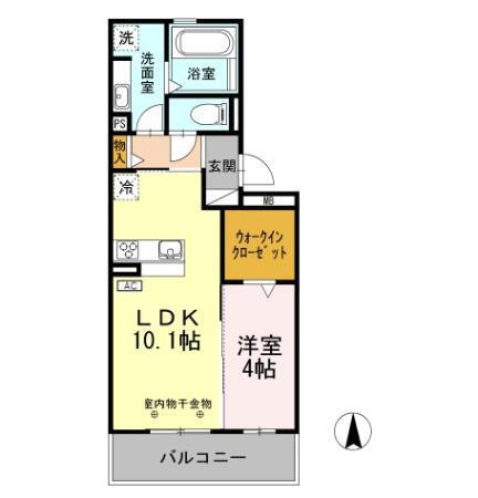 エクレール　A棟（202） 間取り図画像