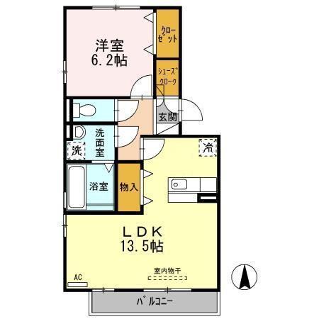 シェルト白山（202） 間取り図画像