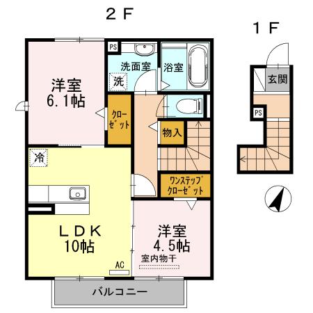 ＺＵＣＣＡⅡ（201） 間取り図画像