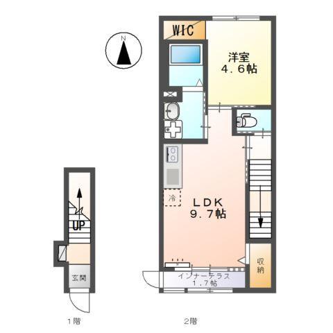 名古屋市緑区相原郷アパート 間取り図画像