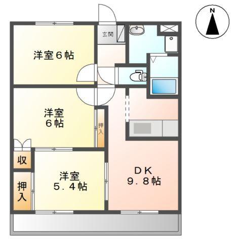 エンジェルパレスＡ 間取り図画像