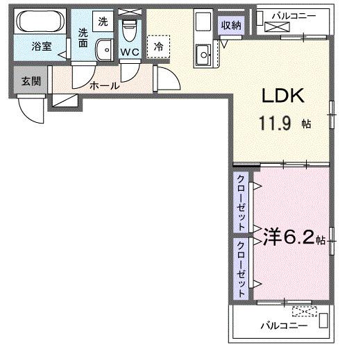 クライネル・ヴァルト（302） 間取り図画像