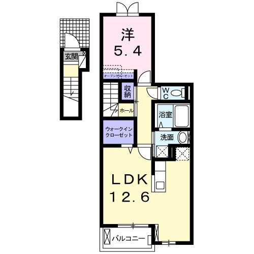 ラフレシール（203） 間取り図画像